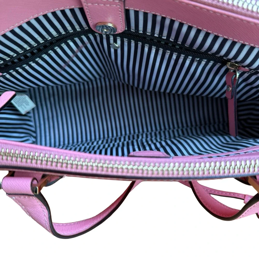 Kate Spade New York Cameron Street Satchel Pink Handbag Purse Leather Bag 11x9x4